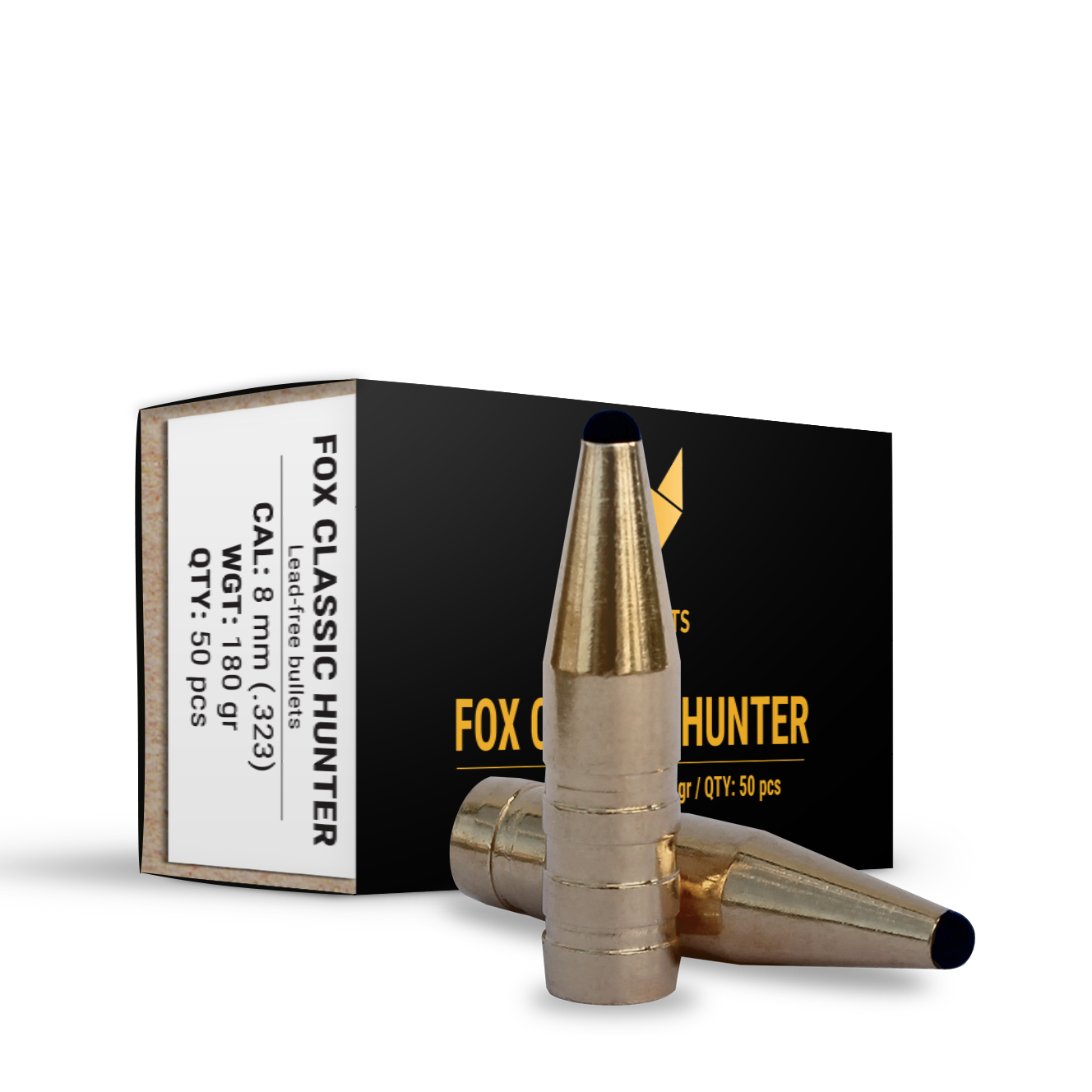 5/26~5/28発送不可　BULLET 8 mm (.323) – 180 gr - Fox Bullets